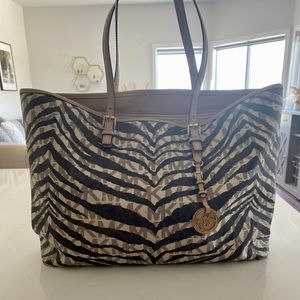 Michael Kors Large zebra tote purse